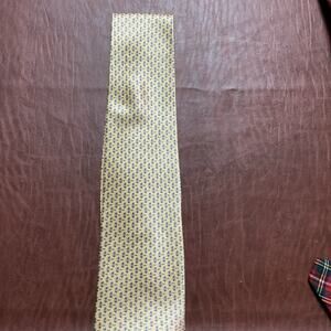 Neo Bill Blass Men's Diamond Pattern 4" Tie 100% Silk, Yellow And Blue.